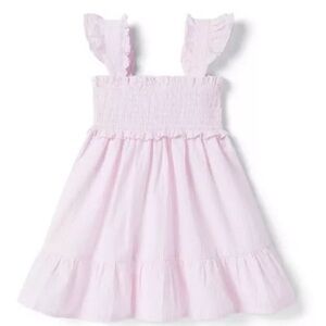 ⚫️ SOLD ⚫️ New! Janie and Jack Emily Pink Seersucker Smocked Sun Dress